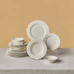 Karaca New Dome Dinnerware Set for 6 Persons, 24 Pieces, White

