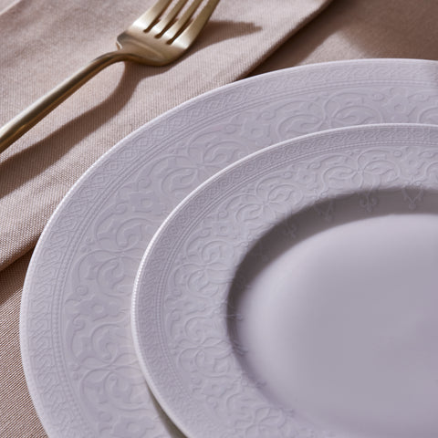 Karaca New Dome Dinnerware Set for 6 Persons, 24 Pieces, White

