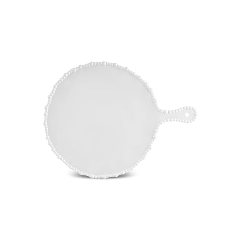 Karaca Perla Melamin Yuvarlak Peynir Tabağı 42 cm Beyaz  