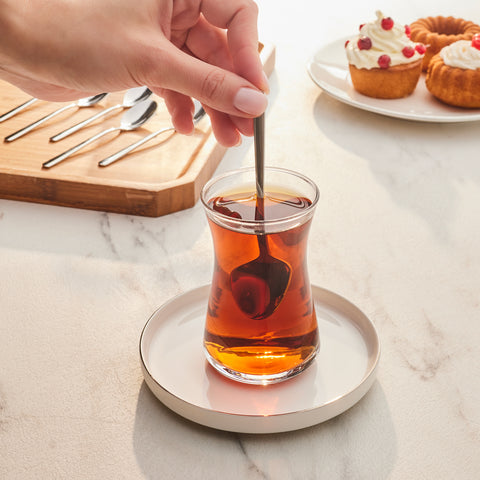 Karaca Boreas Silver 6 Parça Çay Kaşığı Kutulu