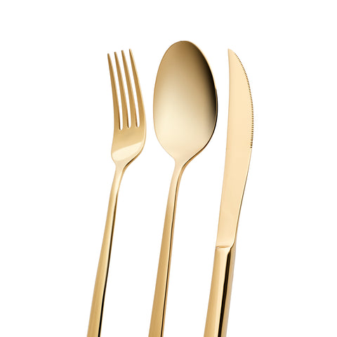 Karaca Tivoli Shiny Gold 6-Personen 30-teiliges Besteckset