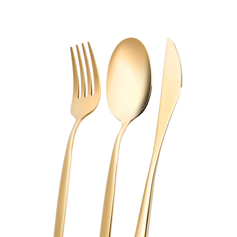 Karaca Lizbon 30 Parça 6 Kişilik Gold Çatal Kaşık Bıçak Takımı