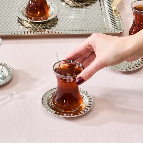 Karaca Nehir 19 Parça Çay Seti