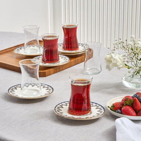 Karaca Florus 12 Parça 6 Kişilik Çay Seti