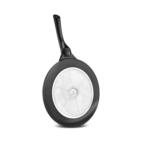 Karaca Fluffy Antihaft-Induktionspfanne mit Keramikbeschichtung für Crêpes und Pfannkuchen, 26 cm, schwarz
