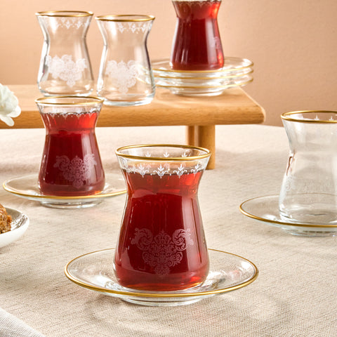 Karaca Gent 12-Piece Tea Set for 6 Persons