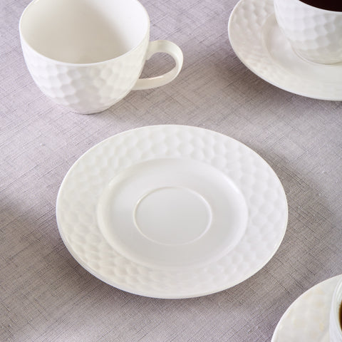 Karaca Nora Emboslu Çay Fincanı Seti, 6 Kişilik, 220 ml