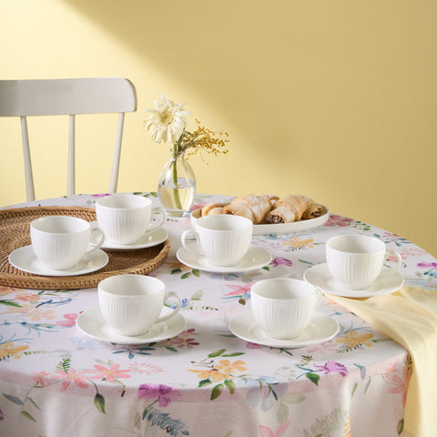 Karaca Anna Emboslu Çay Fincanı Seti, 6 Kişilik, 220 ml