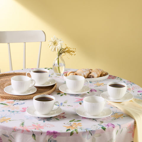 Karaca Anna Emboslu Çay Fincanı Seti, 6 Kişilik, 220 ml