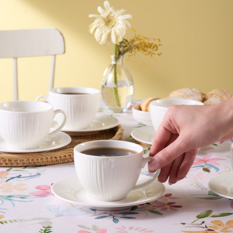 Karaca Anna Emboslu Çay Fincanı Seti, 6 Kişilik, 220 ml