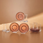 Karaca Juliet Mocha Mousse 6 Kişilik 12 Parça Çay Bardağı Seti, 170 ml