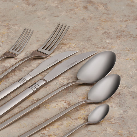 Karaca Nil Elegance 91-Piece Cutlery Set for 12 People


