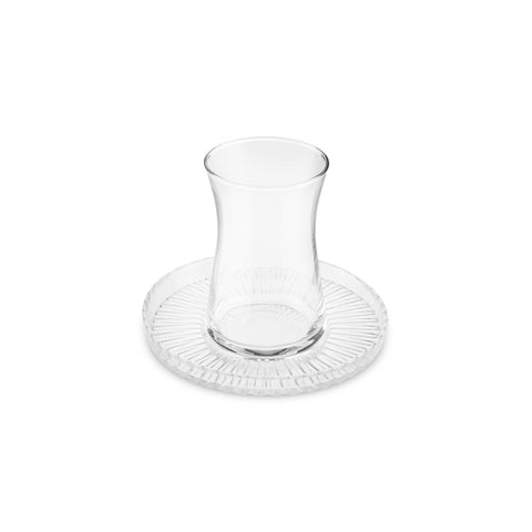 Karaca Lily Cam Çay Tabağı, 12 cm, Şeffaf