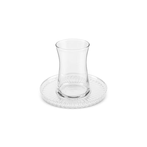 Karaca Lily 12-Piece Turkish Tea Set for 6 People, 170ml, Luster