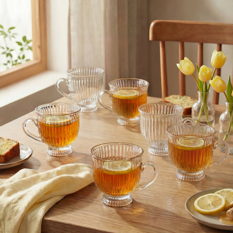 Karaca Hera 6 Kişilik Cam Çay Fincanı Seti, 200 ml