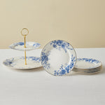 Karaca Delft 6 Kişilik 8 Parça Bone China Servis Seti, Mavi