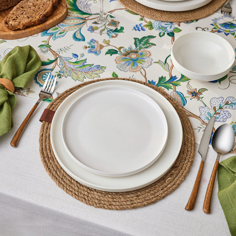 Karaca Stream Bone China Saturn 12-Piece Dinner Set for 4 People, White
