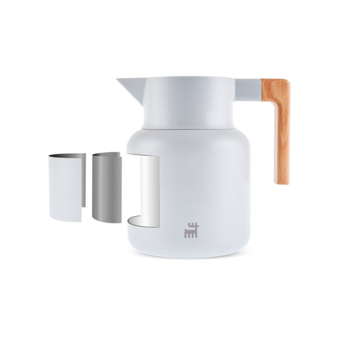 Karaca Corelock Stainless Steel Flask, 1.6 L, Light Grey