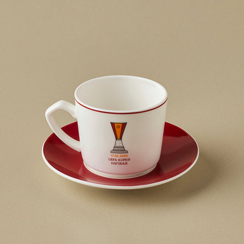 Karaca x Galatasaray Lizenziertes 6-Personen-Kaffeetassen-Set 80 ml