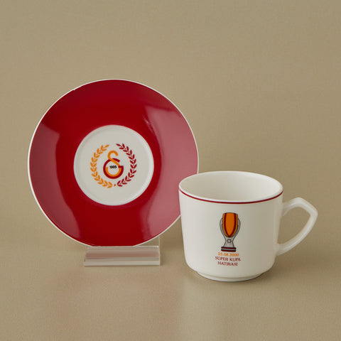 Karaca x Galatasaray Lizenziertes 6-Personen-Kaffeetassen-Set 80 ml