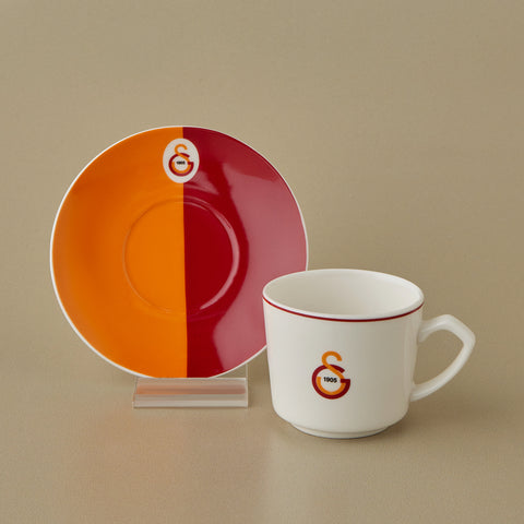 Karaca x Galatasaray Lizenziertes 6-Personen-Kaffeetassen-Set 80 ml
