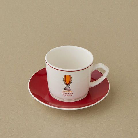 Karaca x Galatasaray Lizenziertes 6-Personen-Kaffeetassen-Set 80 ml