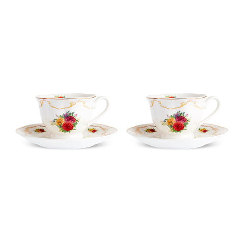 Karaca Antique 2 Kişilik 4 Parça Çay Fincanı Seti, 200ML