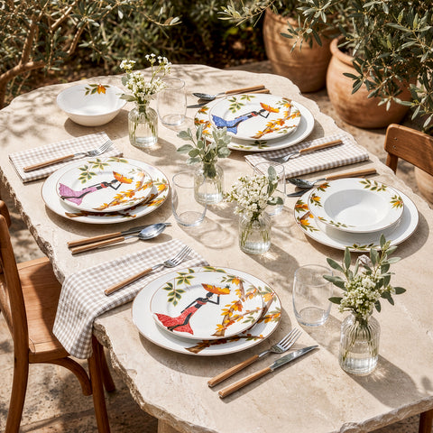 Karaca Elegance Bone Samira – 24 Parça 6 Kişilik Yemek Takımı