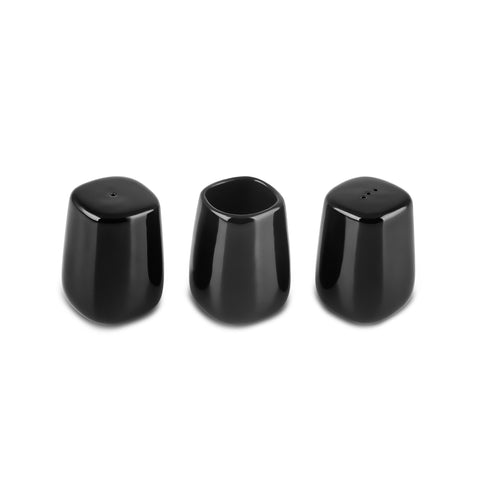 Karaca Earth Collection Galactic Shiny Black 55-teiliges Tafelservice für 12 Personen