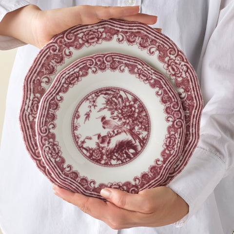 Karaca Bone China Rosie 24 Parça 6 Kişilik Yemek Takımı, Çok Renkli