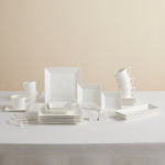 Karaca Trend Emboss Square Breakfast and Serveware Set, 32 Piece