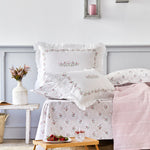 Karaca Home Ferula Powder Double Rüschen-Piqué-Set