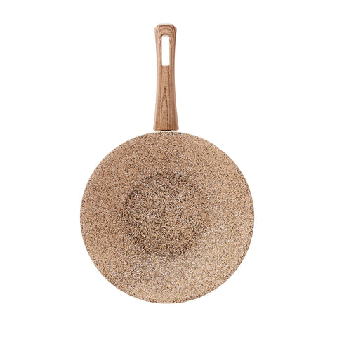 Karaca Wood Silber Bio Granite Wok Pfanne 28 cm