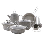 Karaca Biogranit Steel Plus 14 Stück Mitgift-Set Grau