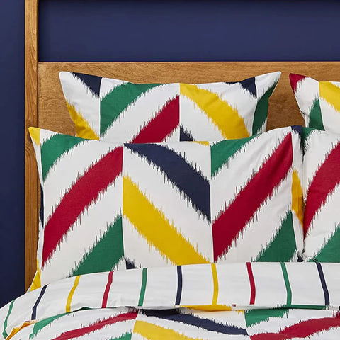 Nautica Home Herring %100 Pamuk Nevresim Takımı, 200 × 200 cm, Beyaz-Multi