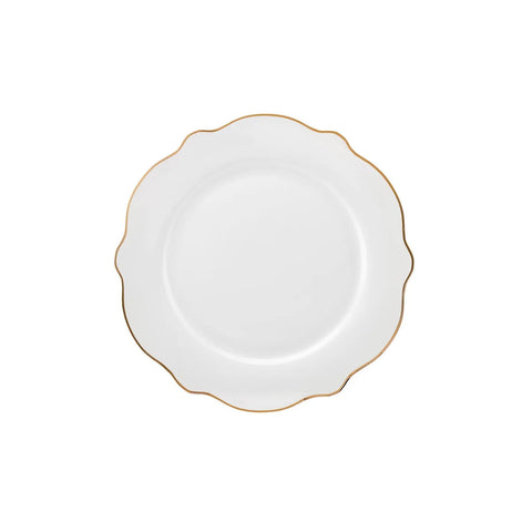 Karaca Daisy Gold Wave Shape tiefe Schüssel 27-teilig 6 Personen Geschirr-Set