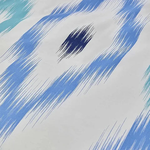 Nautica Home Ikat %100 Pamuk Nevresim Takımı, 135 × 200 cm, Beyaz-Mavi