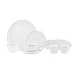 Karaca Streamline Middle Gold 28 Piece for 6 Person Breakfast/Service Set
