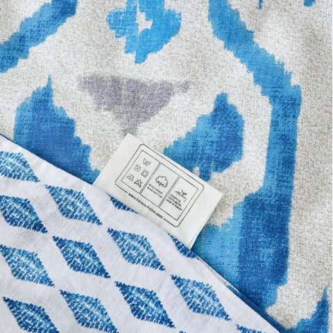 Karaca Home Neos Blau 100% Baumwolle Einzelbettdecke Set