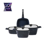 Karaca BioDiamond Cast Iron Square 7 Piece Cookware Set
