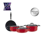 Karaca BioDiamond Pro Japanese Red 7-Piece Cookware Set