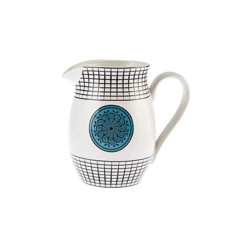 Karaca Paye Seljuk Collection Porcelain Pitcher, 1500ml, Blue Multi