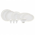 Karaca Fine Pearl Extra Wilderness 62-Piece 12-Person Dinner Set Gold