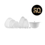 Karaca 50th Year Signature Collection Helen Dinnerware Set 62 Piece, 12 Person
