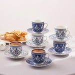 Karaca Peyker Coffee Cup Set for 6 Person, 85 ml