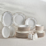 Karaca Siena 56 Piece New Generation Bone Gold Dinnerware Set for 12 Person