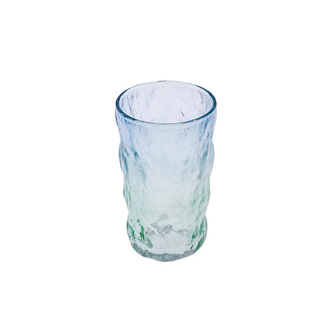 Karaca Glacier Getränke Glas, Blau Grün, 383 ml