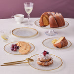 Karaca Dalia Gold Dessert-Set für 6 Personen, 7 teilig