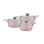Karaca Ivy Biogranit Midi Tencere Seti, 6 Parça, Rose