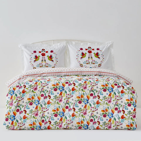 Karaca Home Parlin 100% Baumwolle Einzel Bettbezug Set